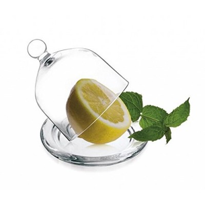 Capot Cloche en verre en verre avec variantes Citron 6 Assiettes Cloche oignon Cloche Verre Cathédrale transparent - B01CJZ1ENU
